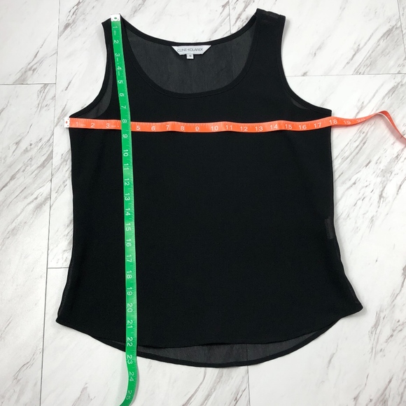 Cline-Kolarek Sheer Black Top Size Small EUC - Picture 3 of 6